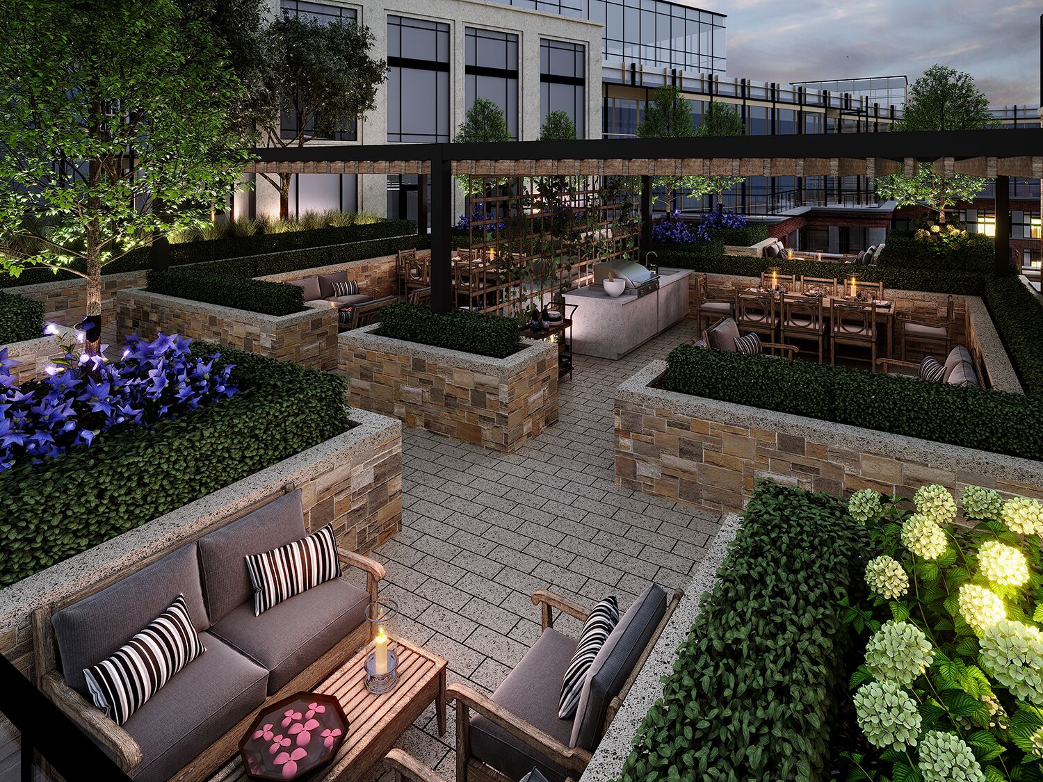 Exterior Amenity Rendering - Roof Top