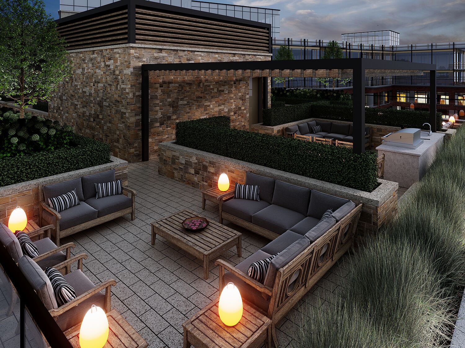 Exterior Amenity Rendering - Roof Top