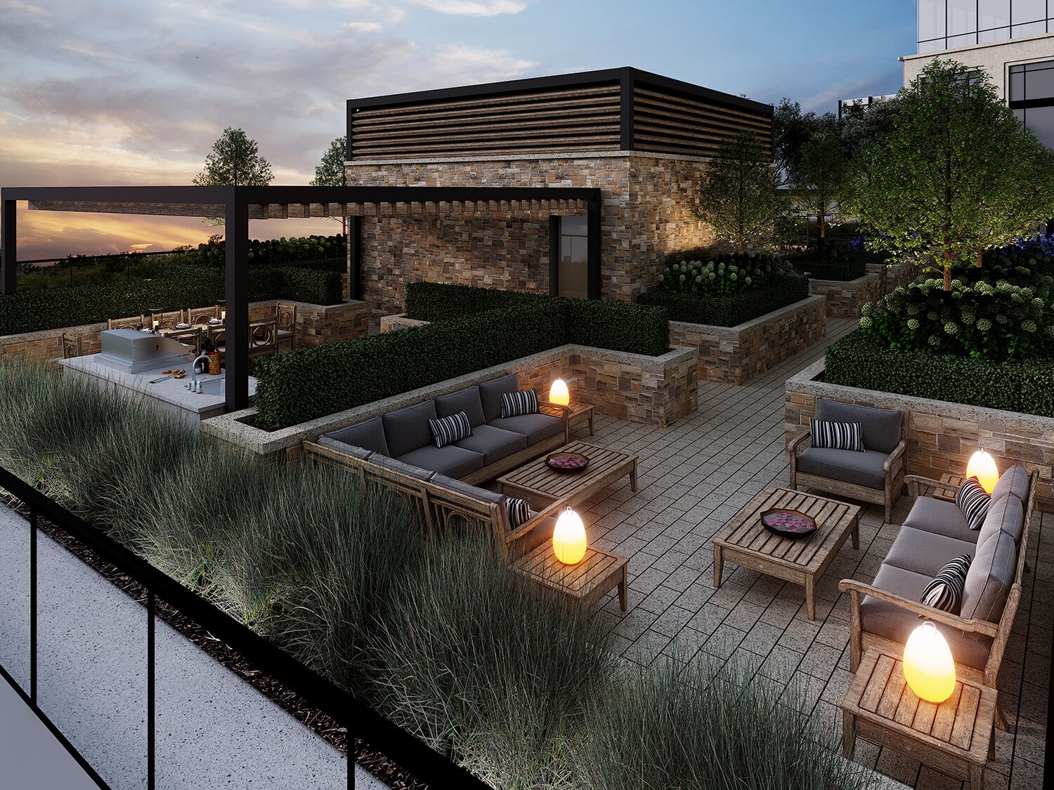 Exterior Amenity Rendering - Roof Top