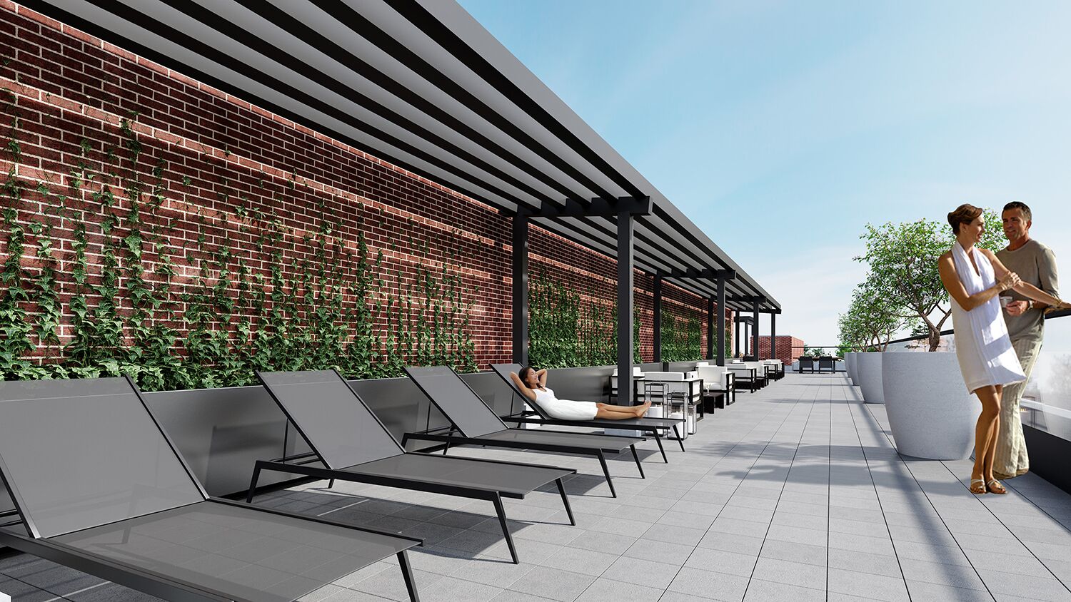 Exterior Amenity Rendering - Roof Top