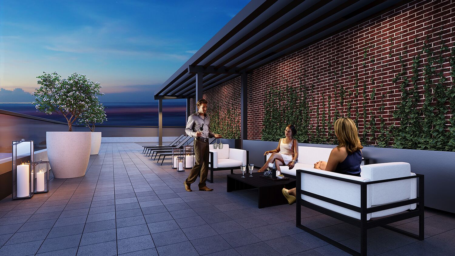 Exterior Amenity Rendering - Roof Top