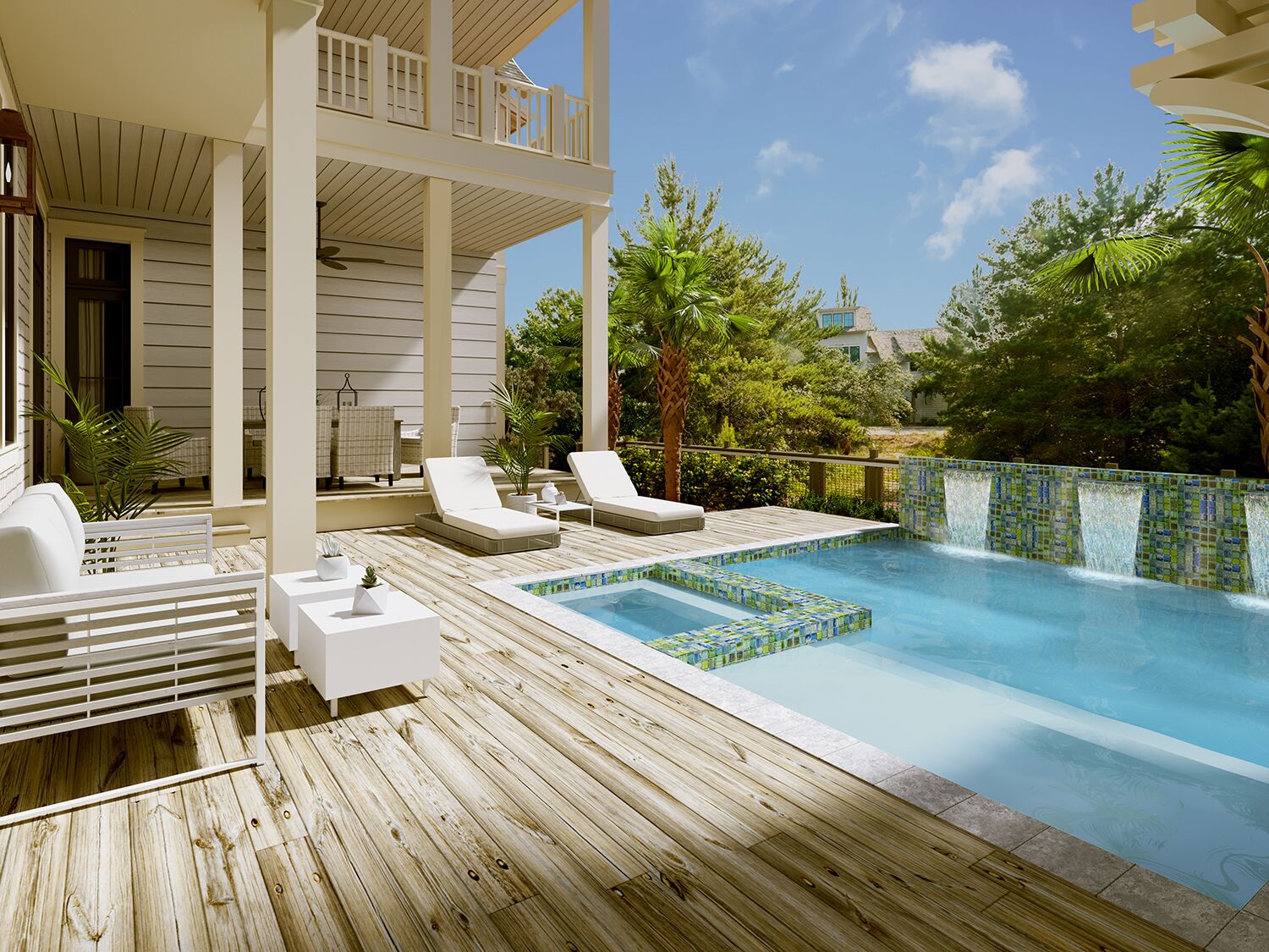 Exterior Amenity Rendering - Swimming Pool