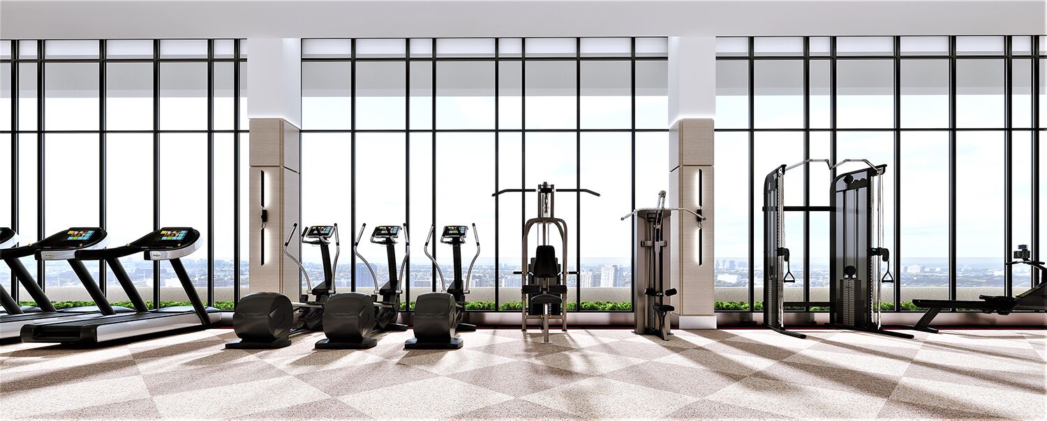 Interior Amenity Rendering - Gym Fitness Center