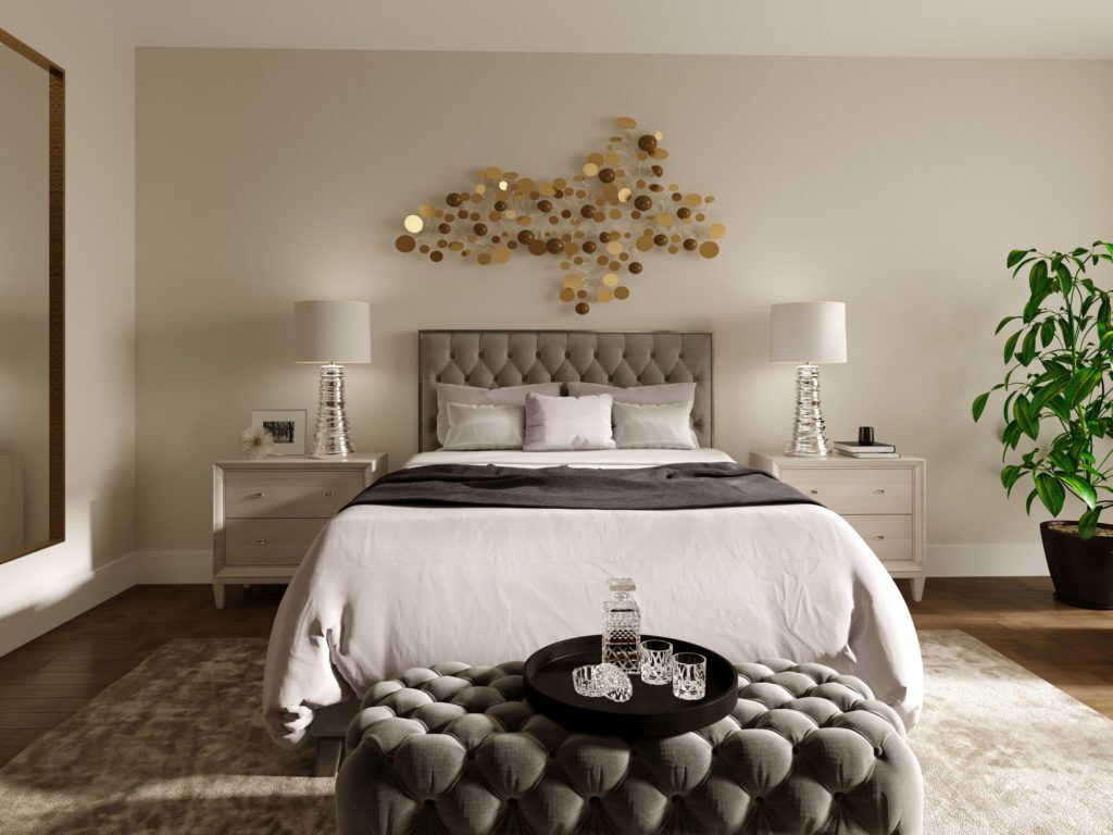 Interior Rendering - Master Bedroom Suite by Tridel Aquabella