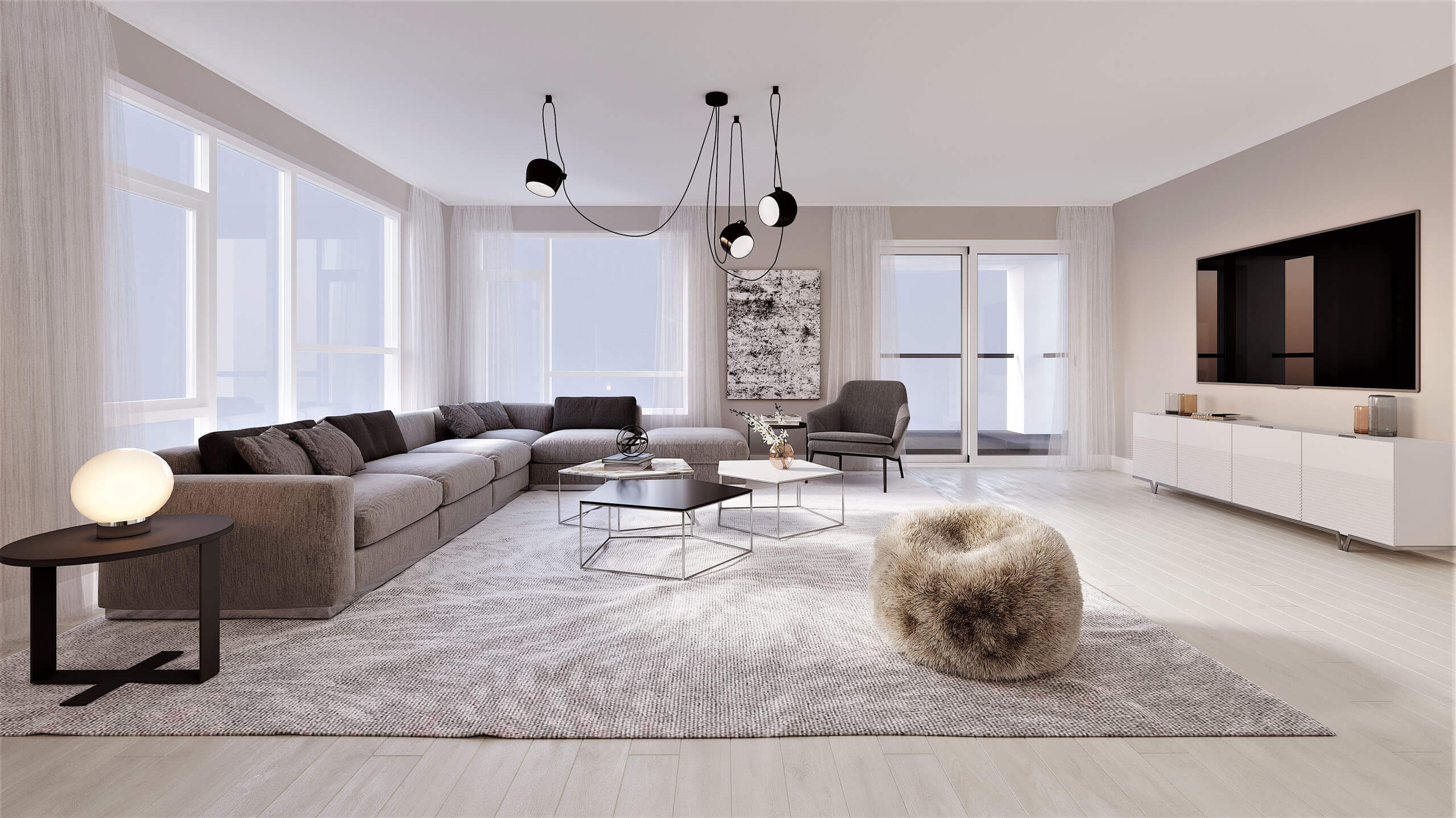 Interior Rendering -Modern Living Room