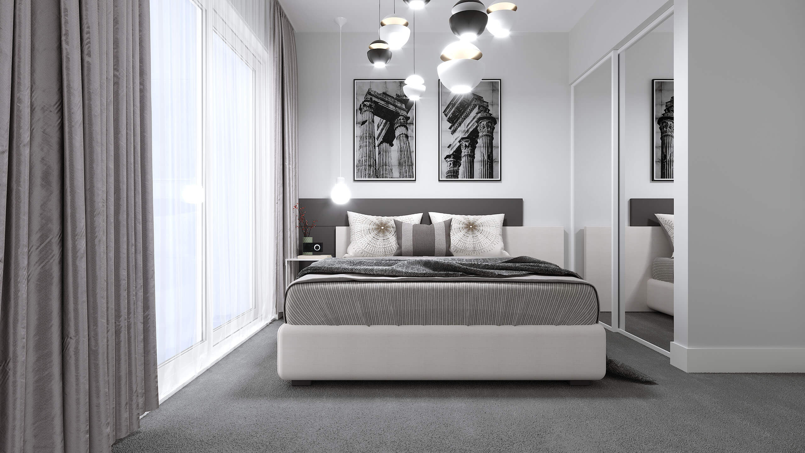 Interior Rendering - Standard Bedroom