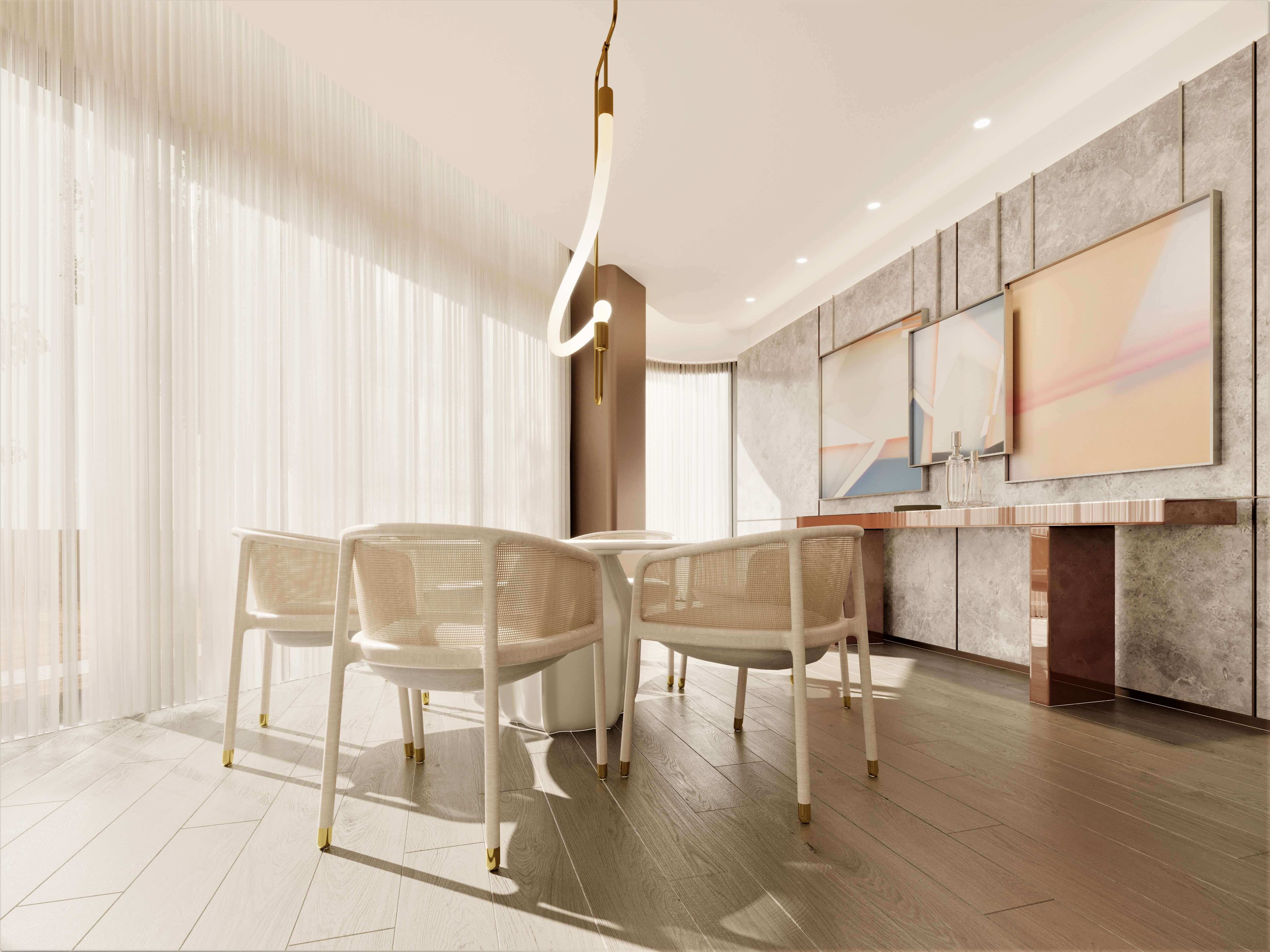 Interior Amenity Rendering - Private Lounge