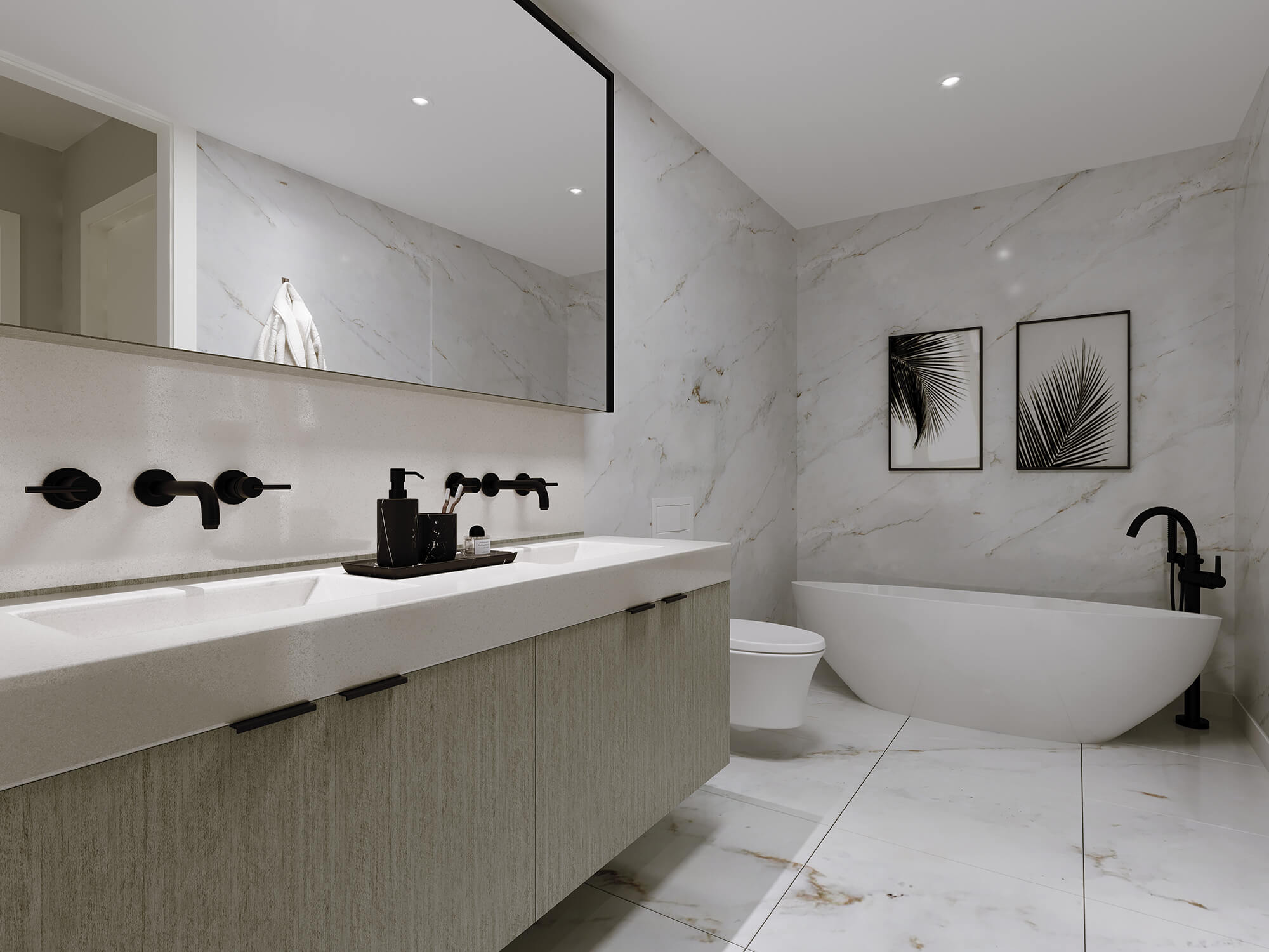 Interior Rendering -Modern Bathroom