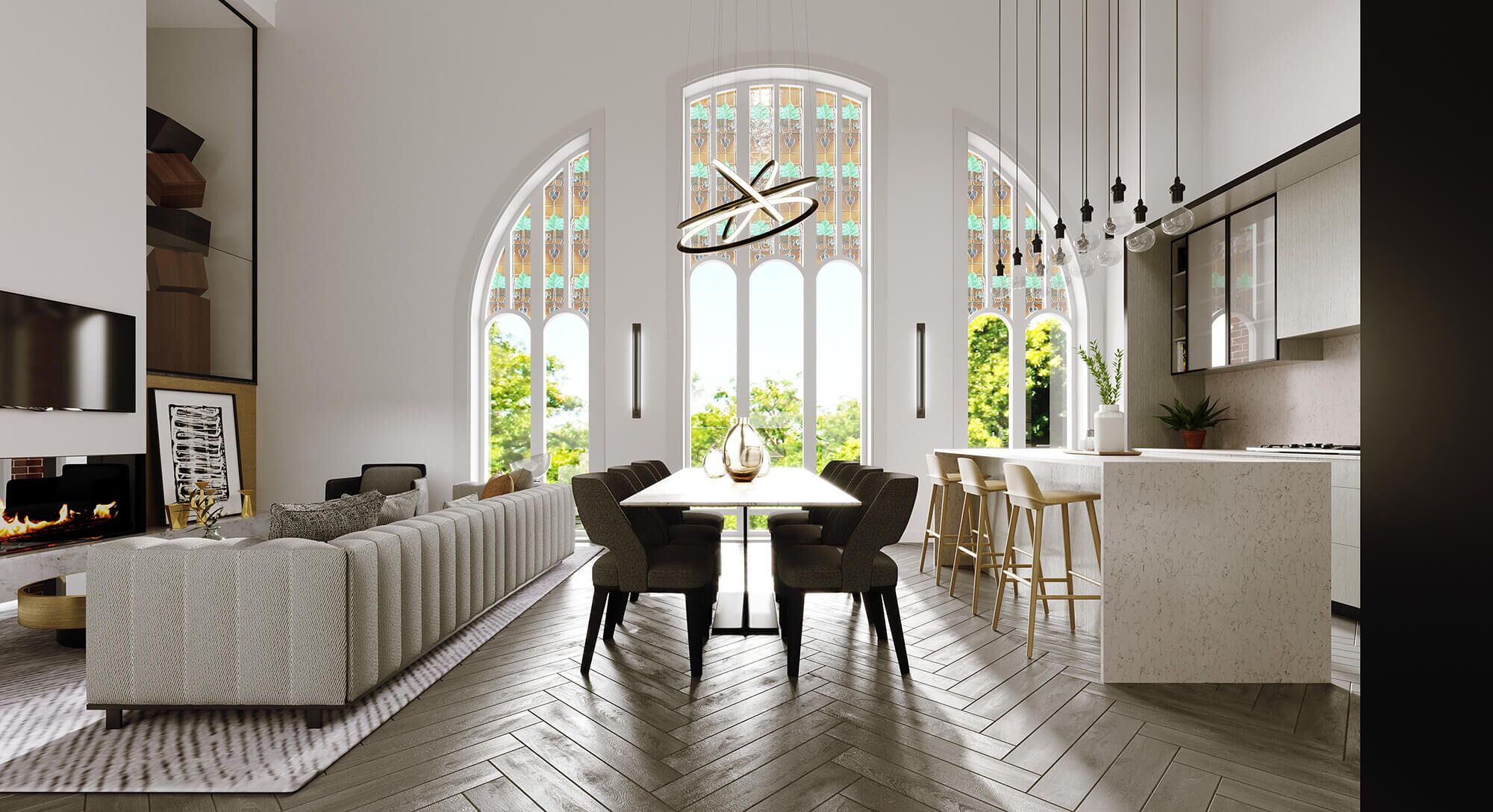 Interior Rendering -Modern Dinning Room